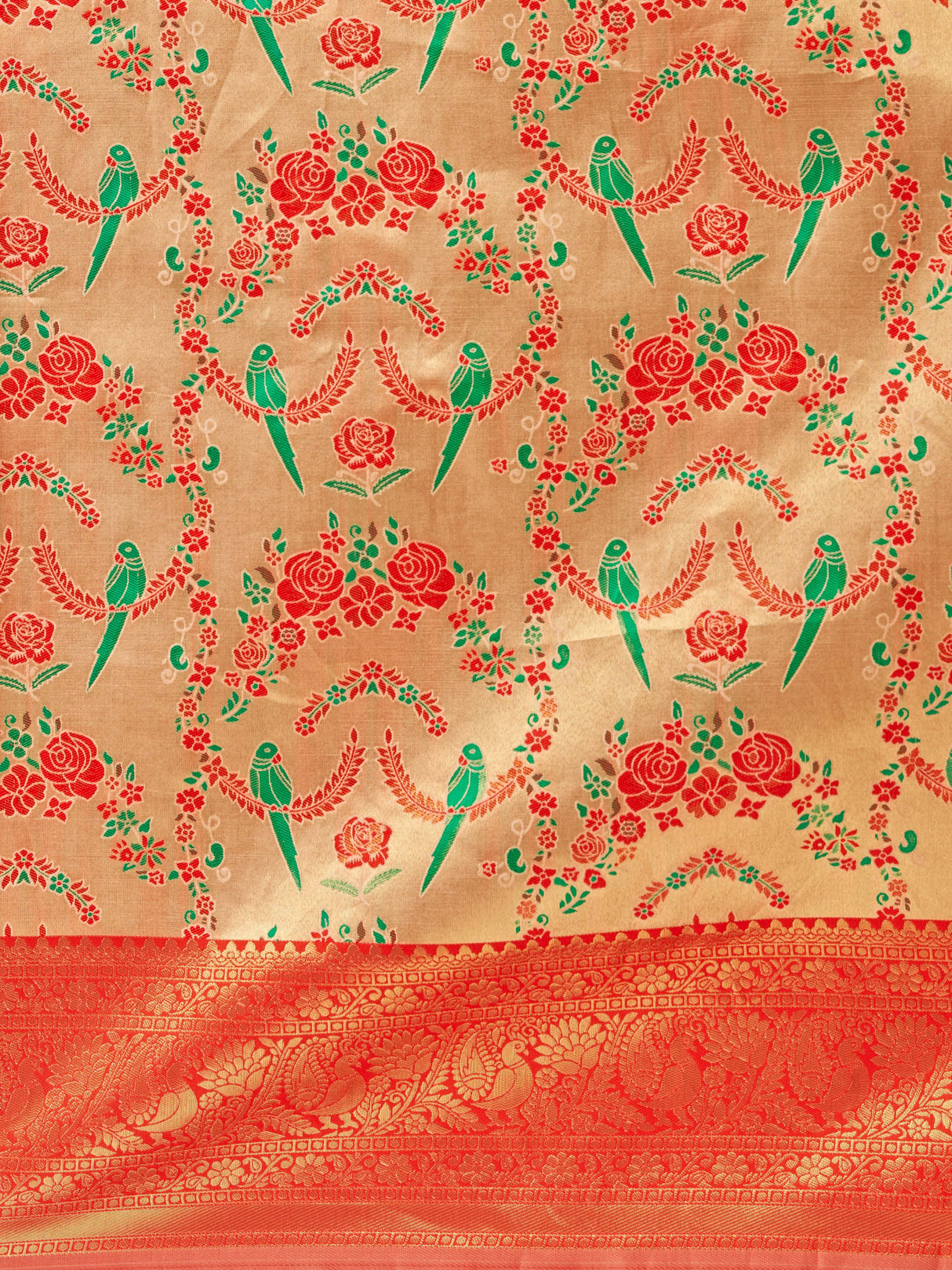 Mimosa Women's Woven Design Kanjivaram Style Art Silk Saree With Blouse Piece : SA00001257PCFREE