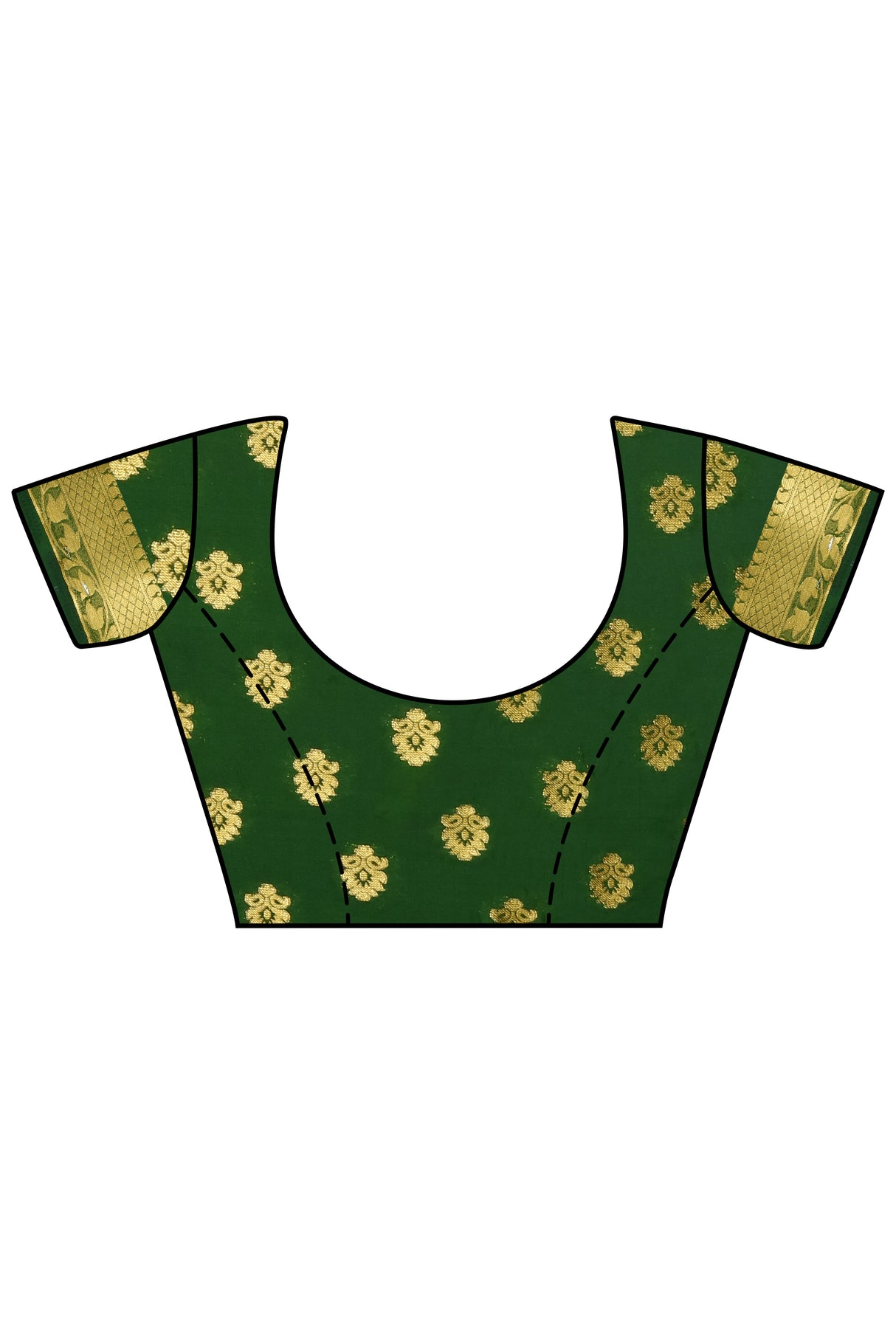 Mimosa Womens Crepe Saree Mysore Silk Gold Color