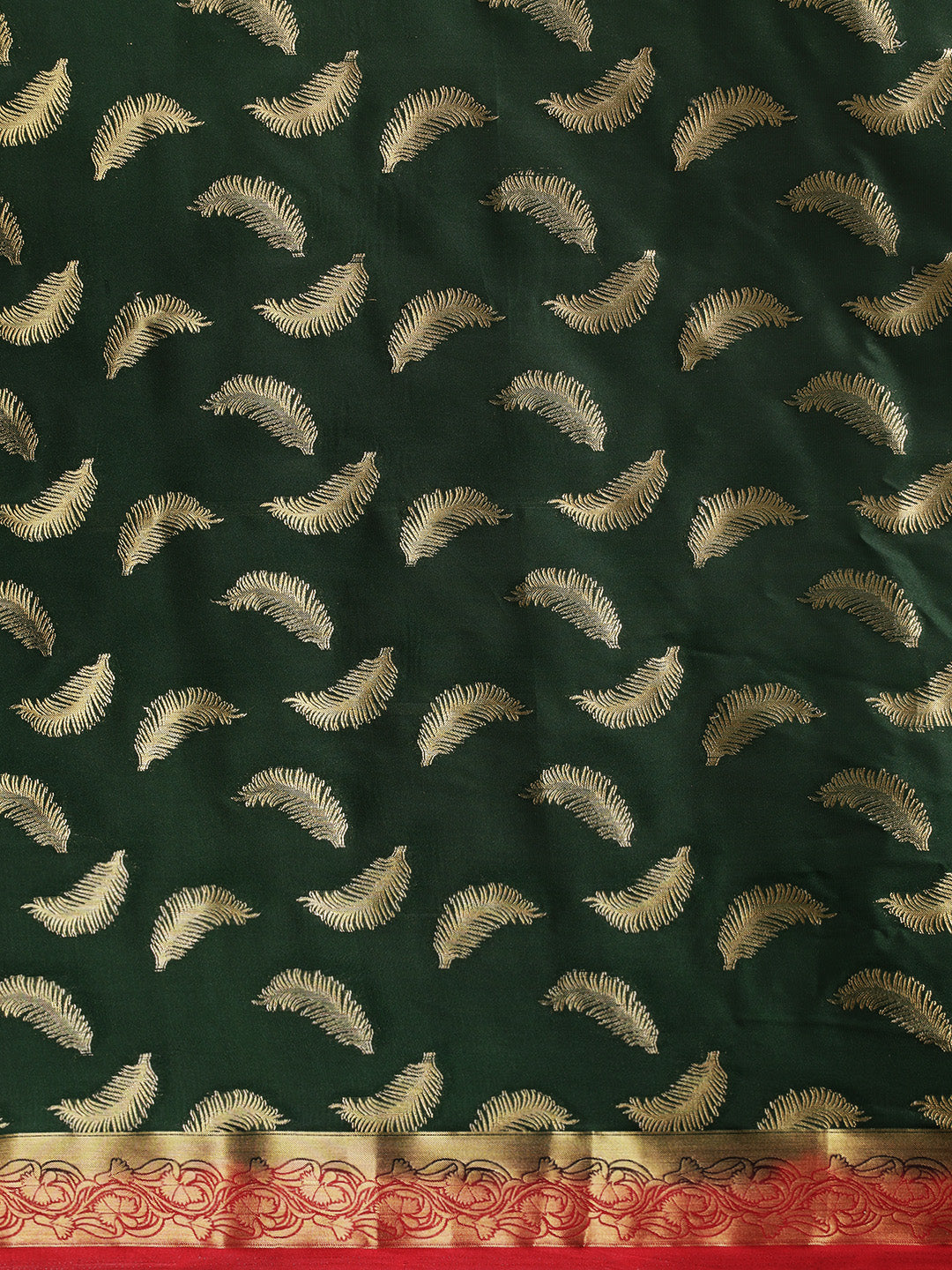 Mimosa Womens Crepe Saree Mysore Silk BGreen Color