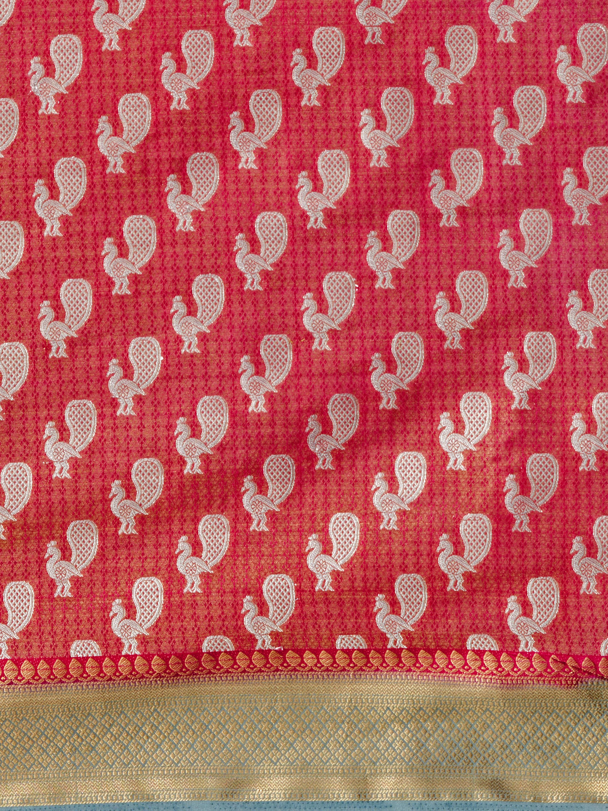 Mimosa Women's Woven Design Kanjivaram Style Art Silk Saree With Blouse Piece : SA0000379RNFREE