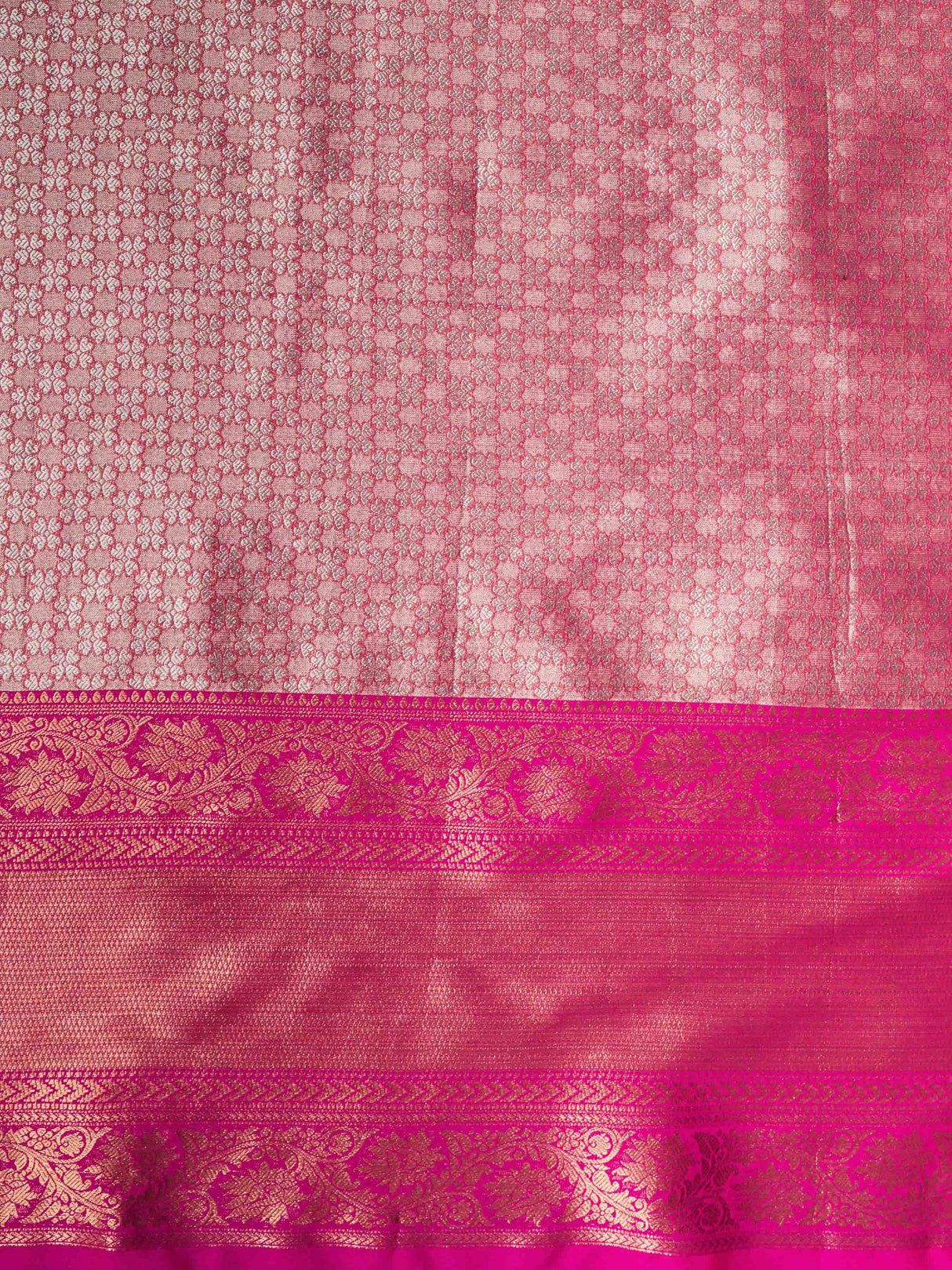 Mimosa Womens Art Silk Saree Kanjivaram Ananda Color