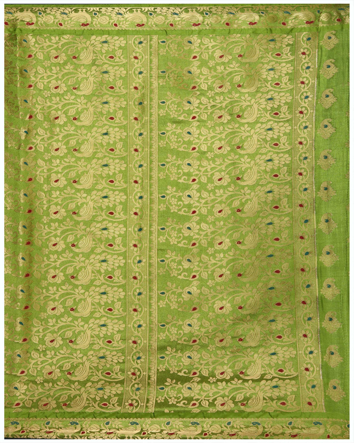 Mimosa Womens Art Silk Saree Kanjivaram Red Color