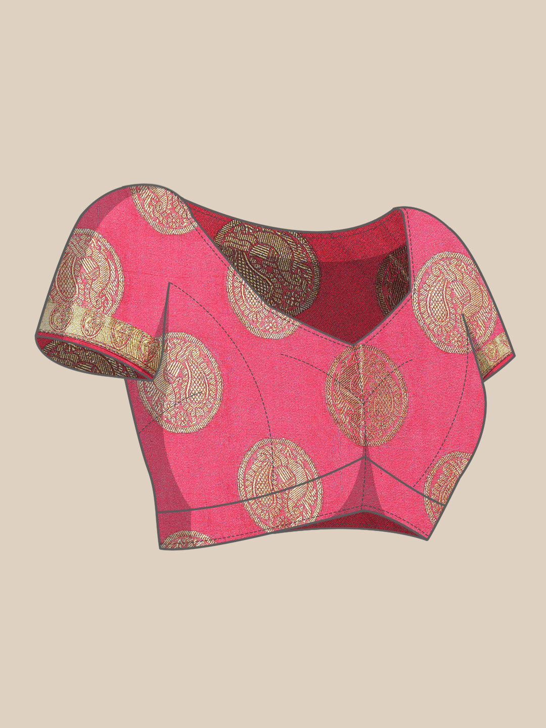 Mimosa Womens Art Silk Saree Kanjivaram Grey Color