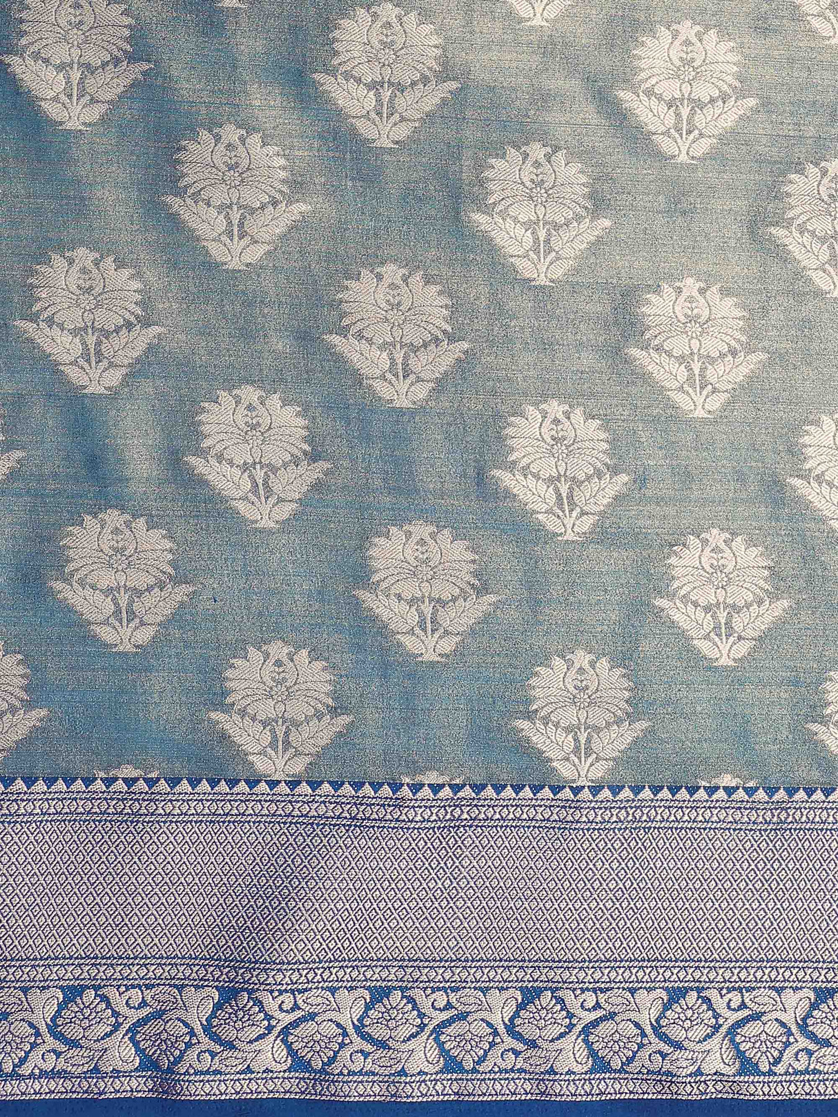 Mimosa Womens Art Silk Saree Kanjivaram Rama Color