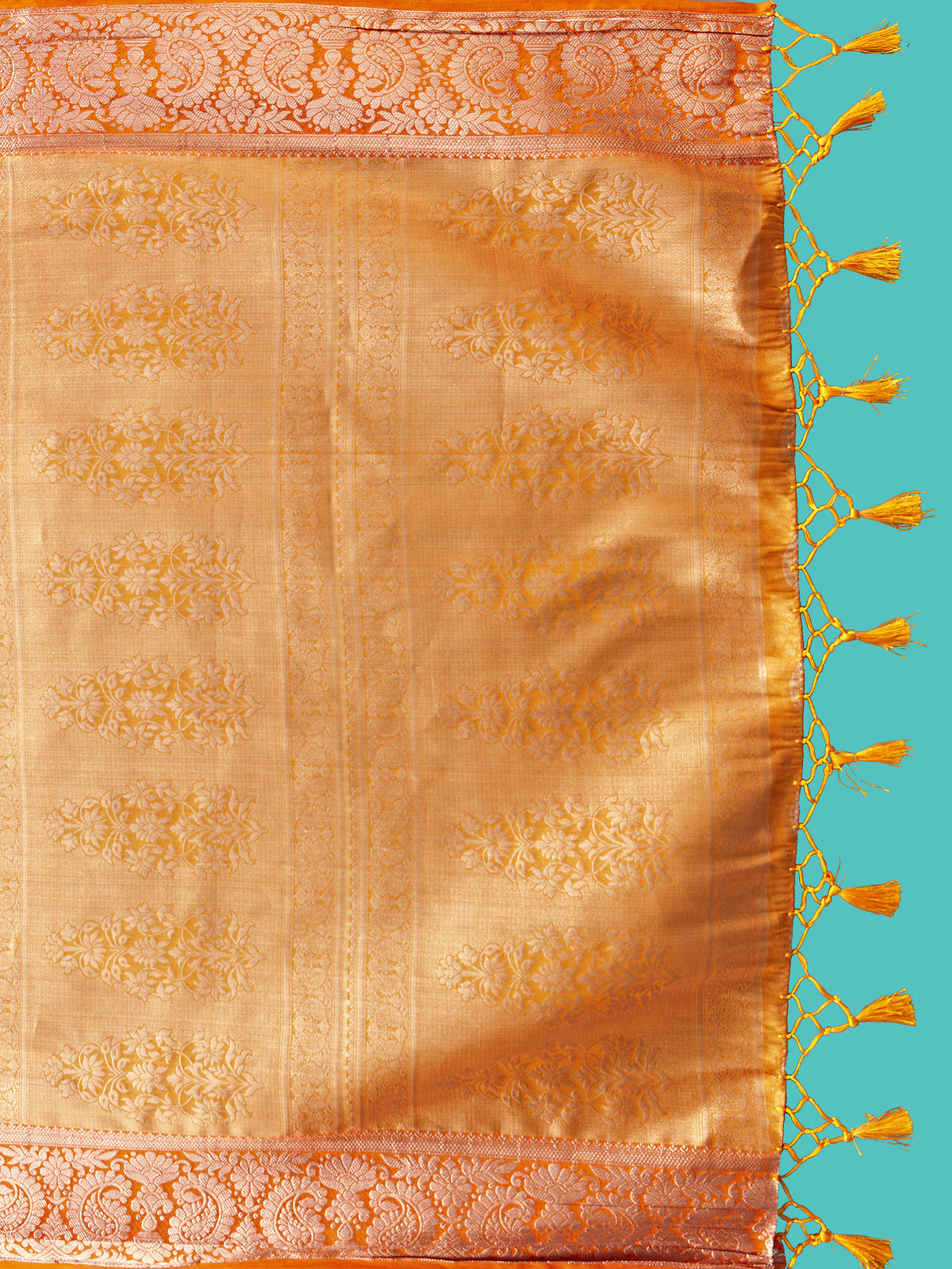 Mimosa Women's Woven Design Kanjivaram Style Art Silk Saree With Blouse Piece : SA0000412RNFREE