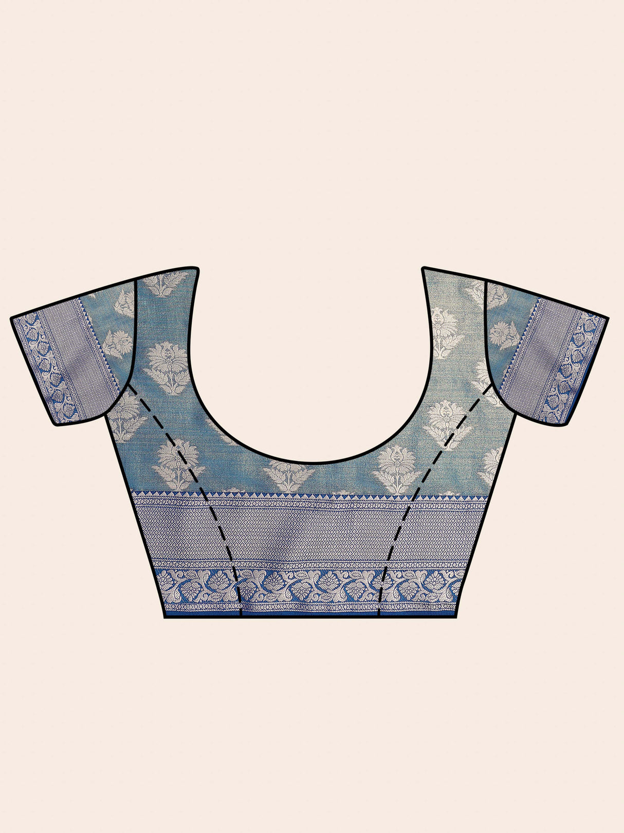 Mimosa Womens Art Silk Saree Kanjivaram Rama Color