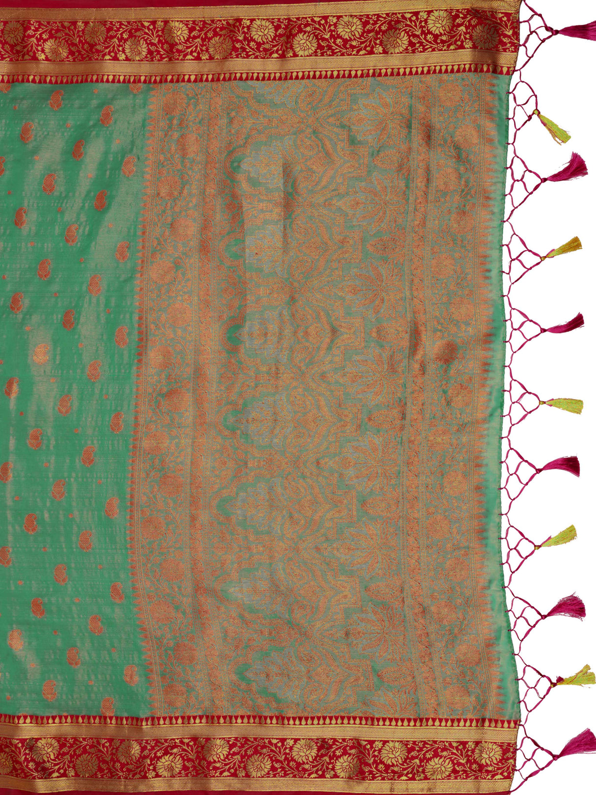 Mimosa Women's Woven Design Kanjivaram Art Silk Saree With Blouse Piece : SA0000943SF