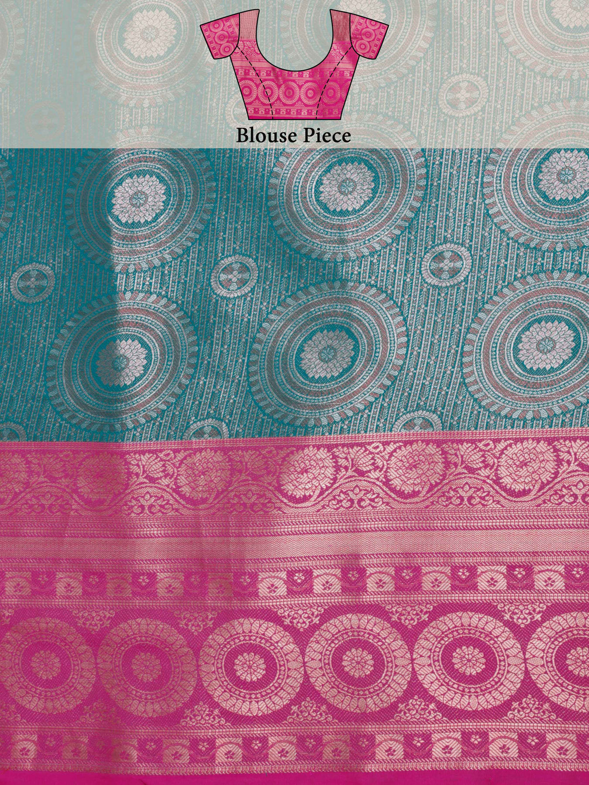 Mimosa Women's Woven Design Kanjivaram Art Silk Saree With Blouse Piece : SA0000912SF