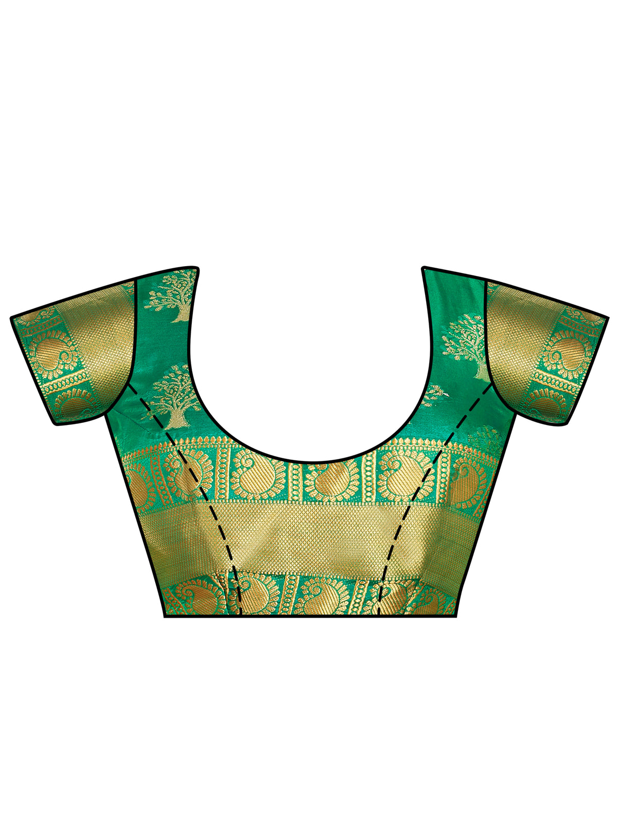 Mimosa Womens Art Silk Saree Kanjivaram Peach Color