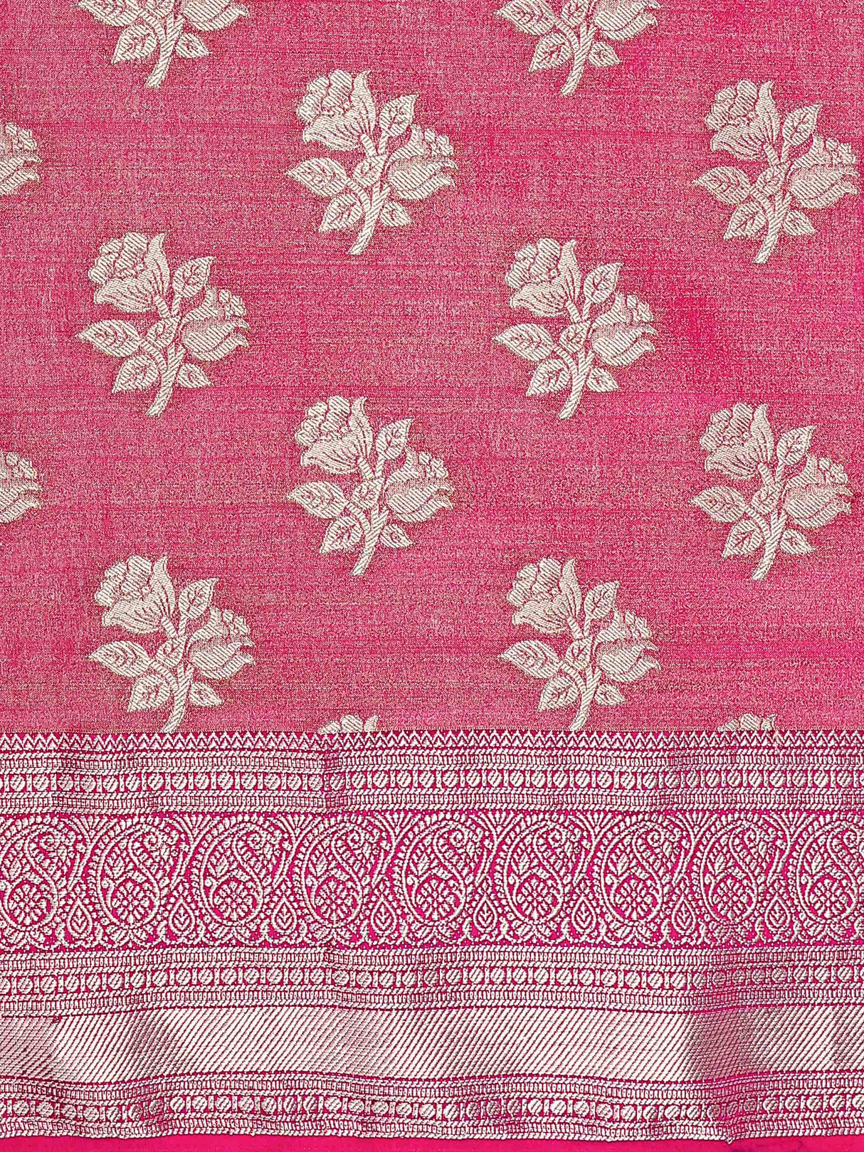 Mimosa Womens Art Silk Saree Kanjivaram Navy Blue Color