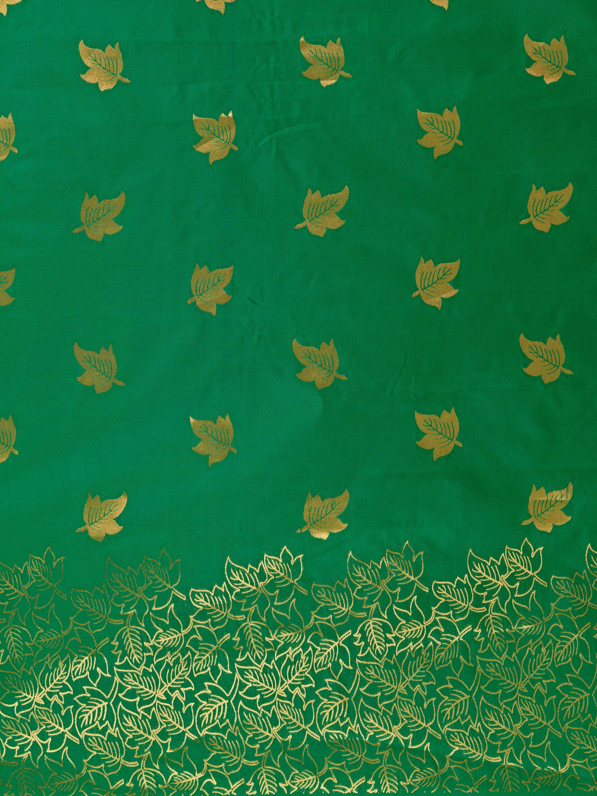 Mimosa Women's Woven Design Kanjivaram Style Art Silk Saree With Blouse Piece : SA00001348GRNFREE