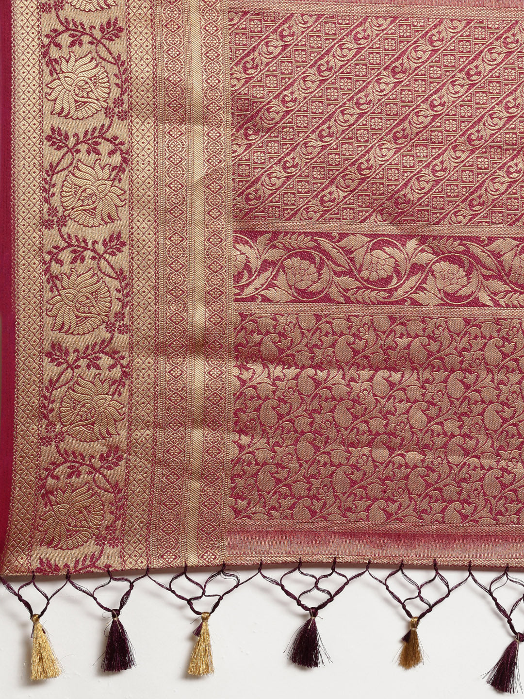 Mimosa Womens Art Silk Saree Kanjivaram Peach Color