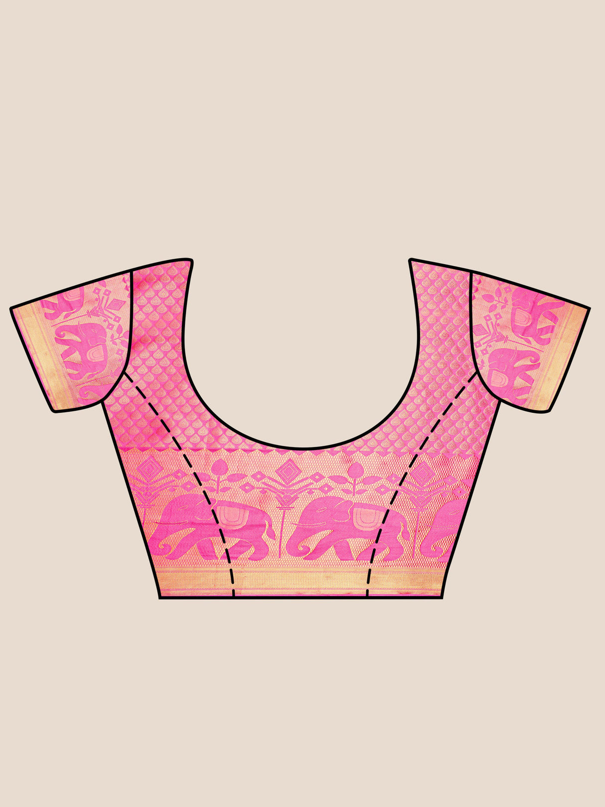 Mimosa Womens Art Silk Saree Kanjivaram Gajjari Color