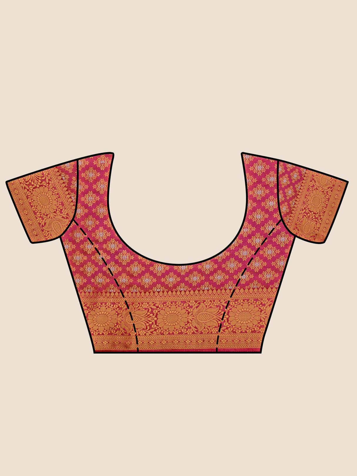 Mimosa Womens Art Silk Saree Kanjivaram Rama Color