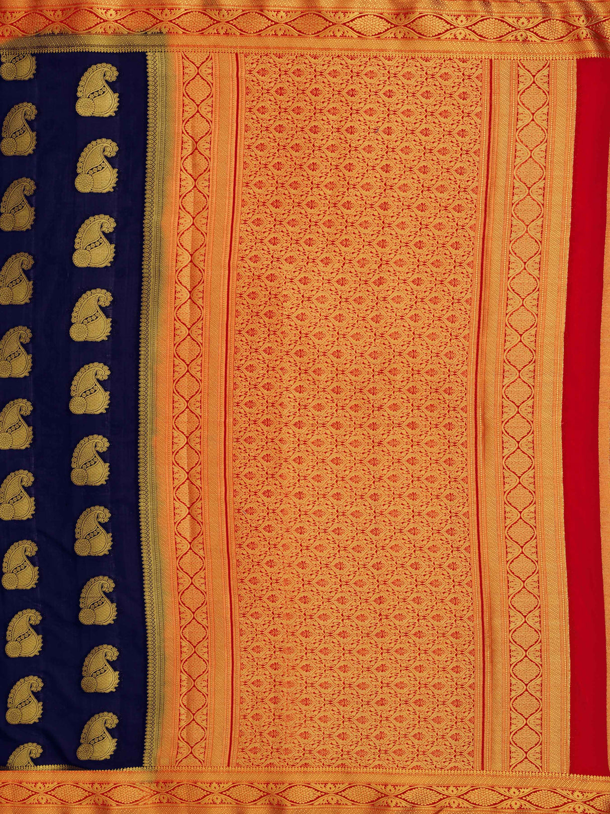 Mimosa Womens Crepe Saree Mysore Silk Black Color