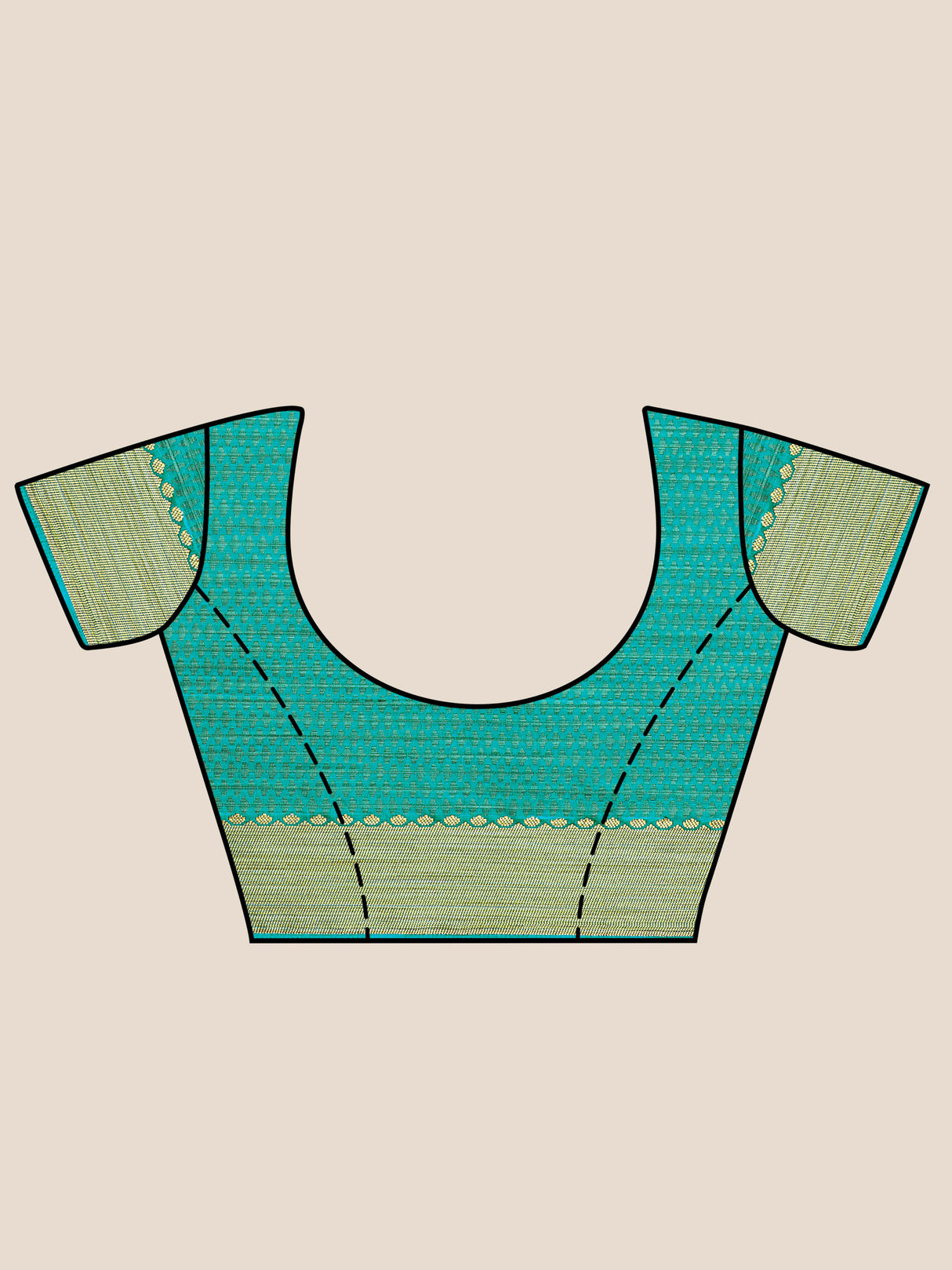 Mimosa Womens Art Silk Saree Kanjivaram style Saffire Color