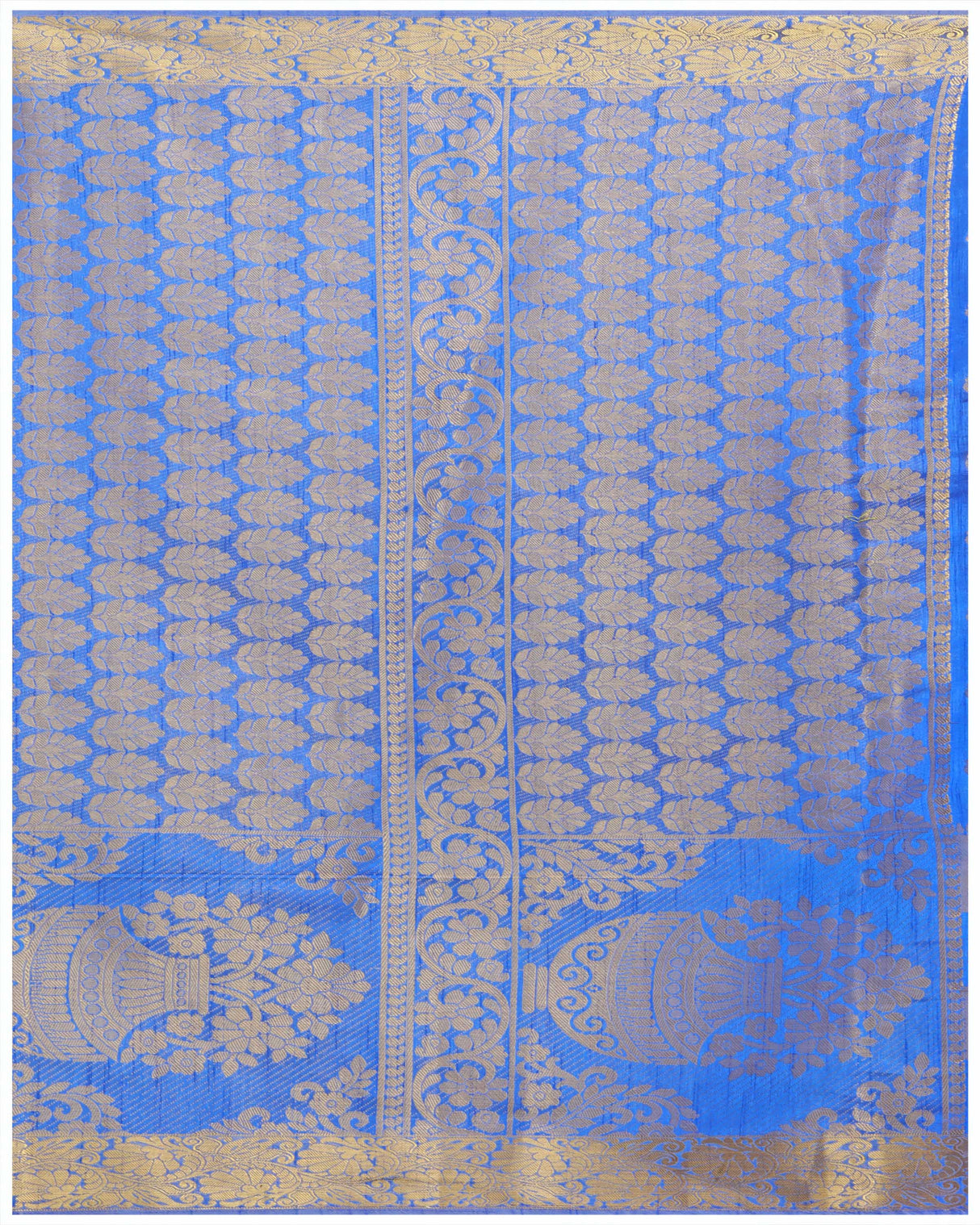 Mimosa Womens Art Silk Saree Kanjivaram Royal Blue Color