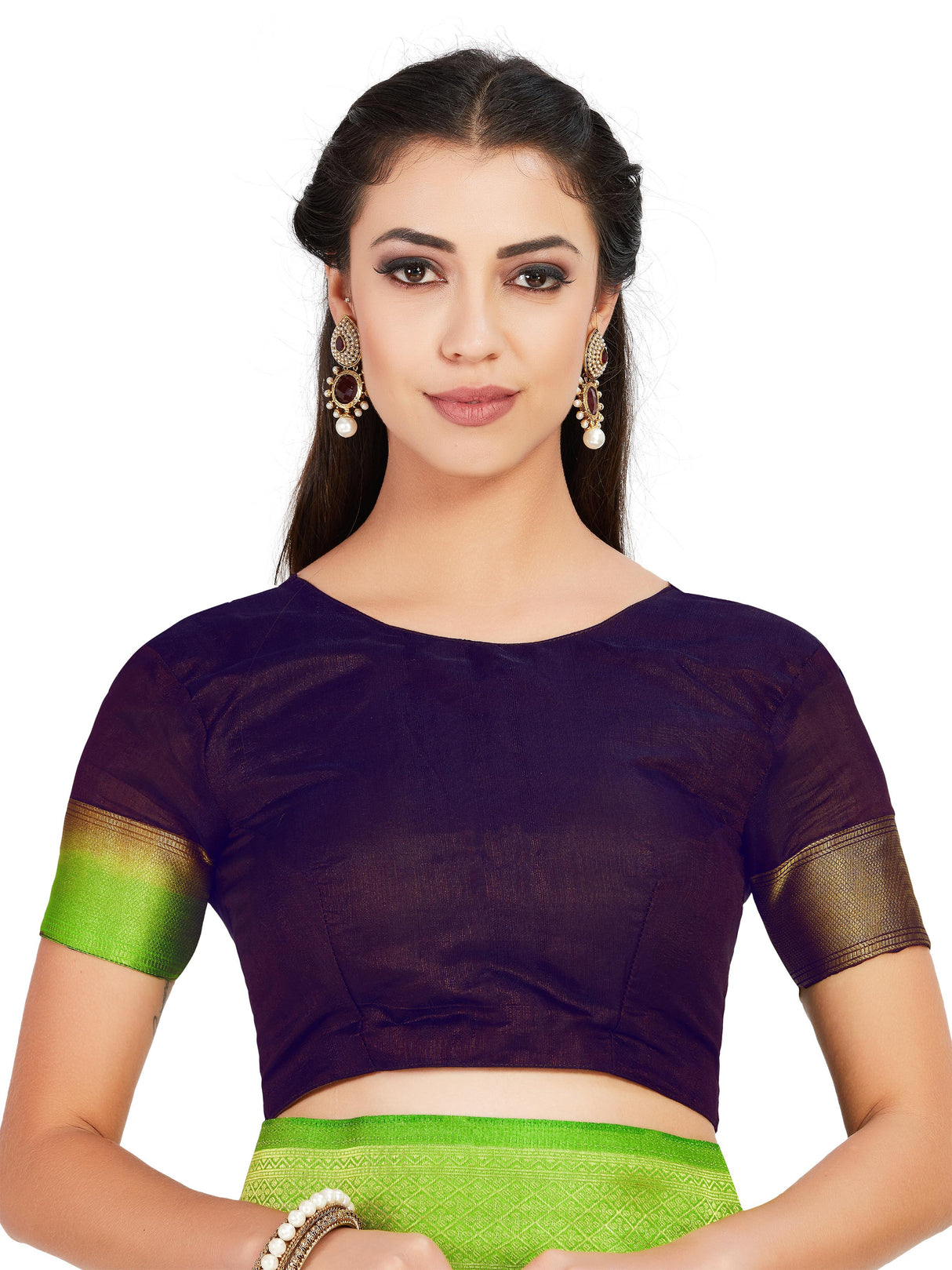 Mimosa Womens Art Silk Saree Kanjivaram Liril Color