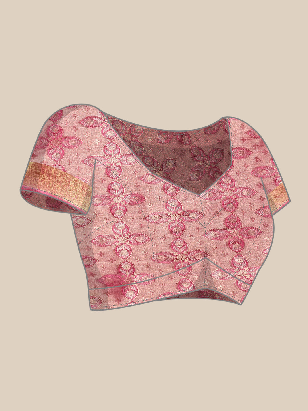 Mimosa Womens Art Silk Saree Banarasi Pista Color