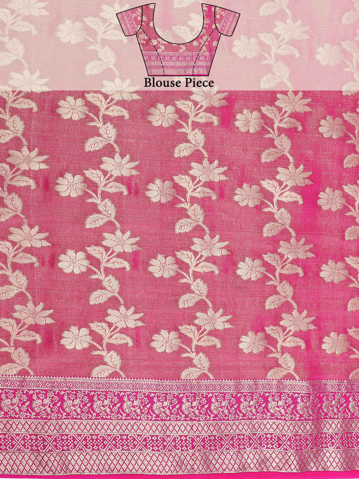 Mimosa Womens Art Silk Saree Kanjivaram Royal Blue Color