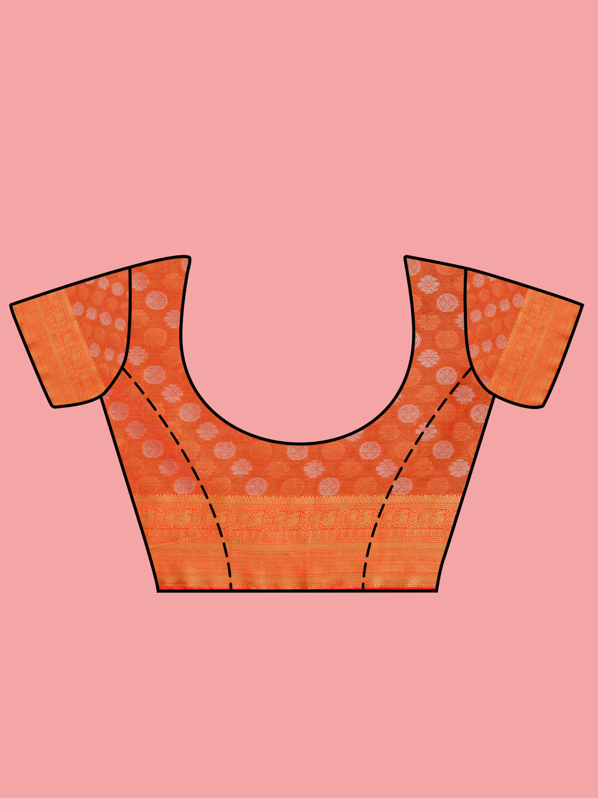 Mimosa Women's Woven Design Kanjivaram Style Art Silk Saree With Blouse Piece : SA0000410ANFREE