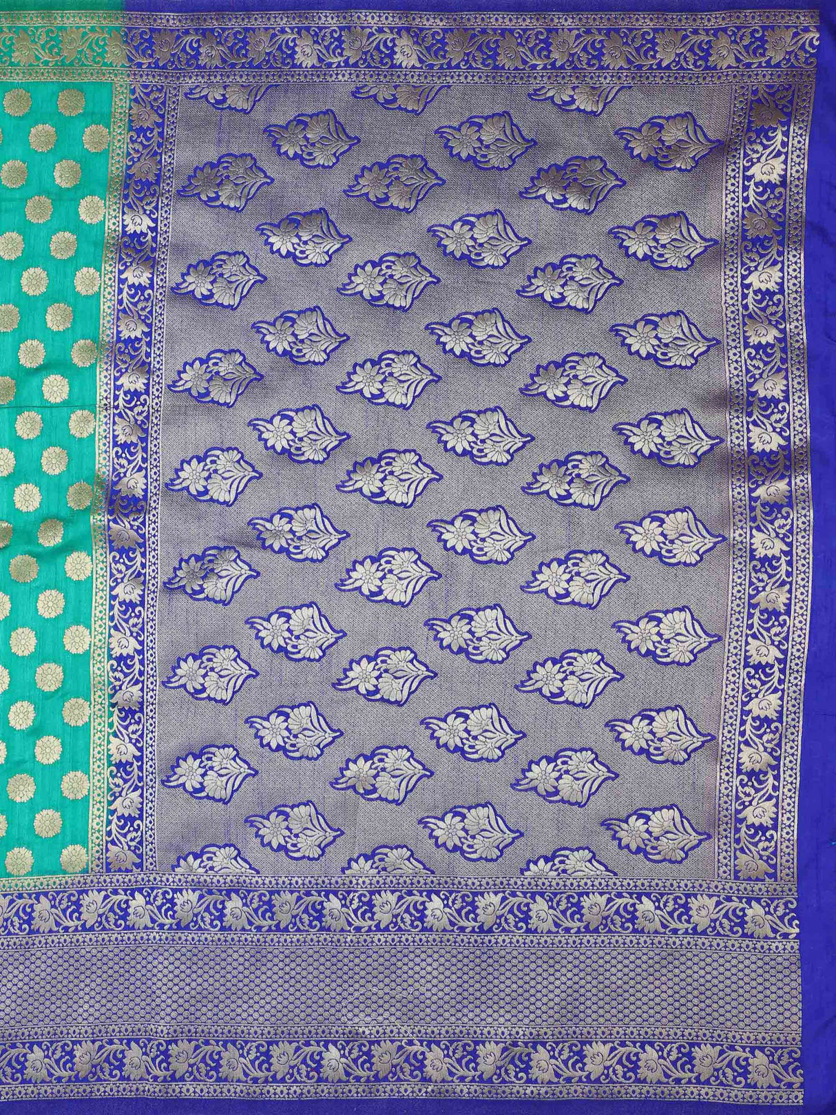 Mimosa Womens Art Silk Saree Kanjivaram Rama Color