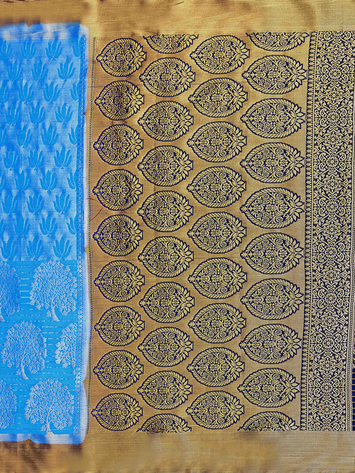 Mimosa Womens Art Silk Saree Kanjivaram Ananda Color