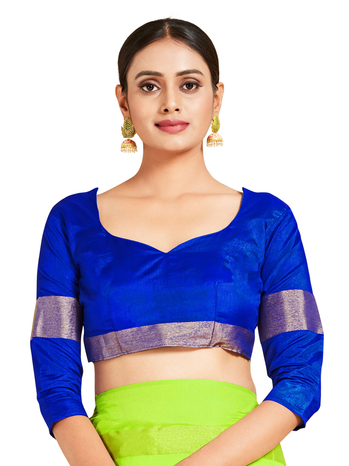 Mimosa Womens Art Silk Saree Kanjivaram style Liril Color