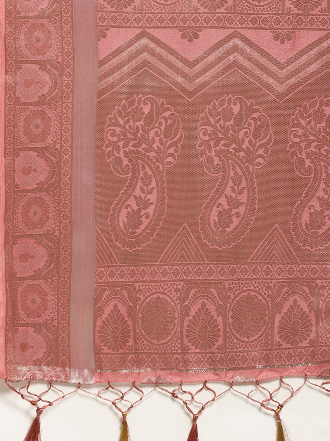 Mimosa Womens Art Silk Saree Kanjivaram Pink Color