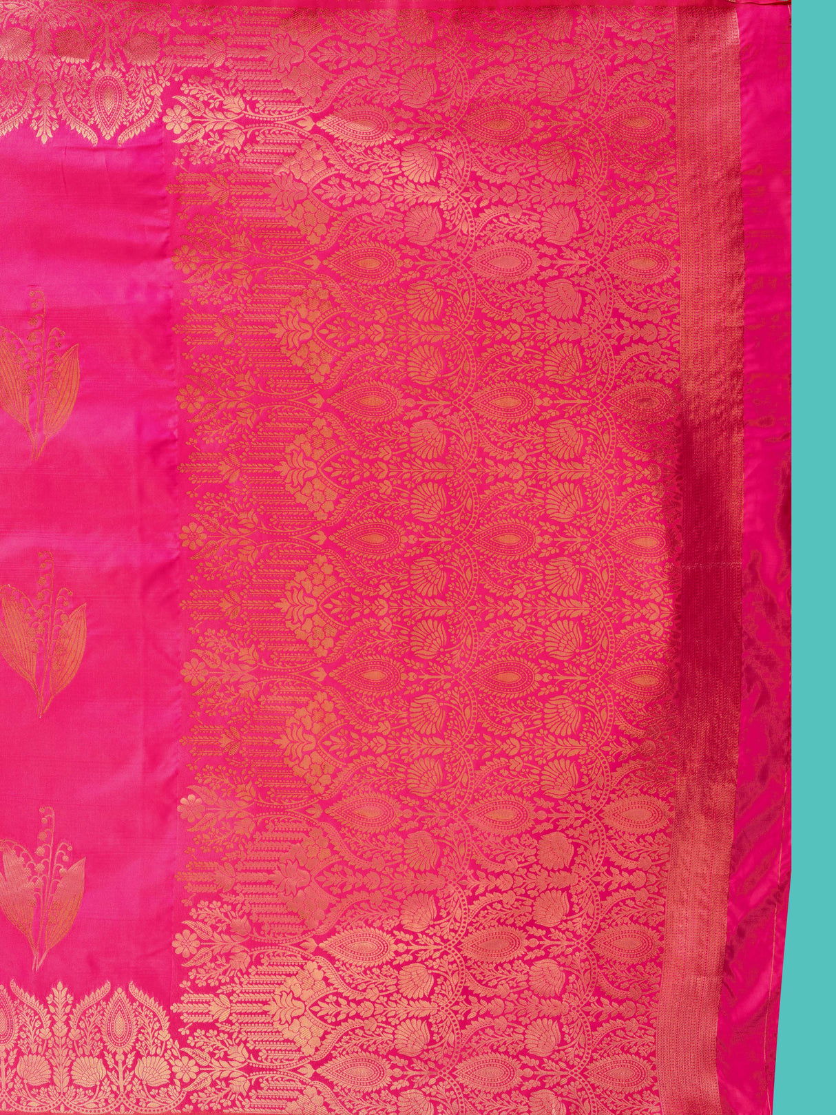 Mimosa Women's Woven Design Kanjivaram Style Art Silk Saree With Blouse Piece : SA00001382RNFREE