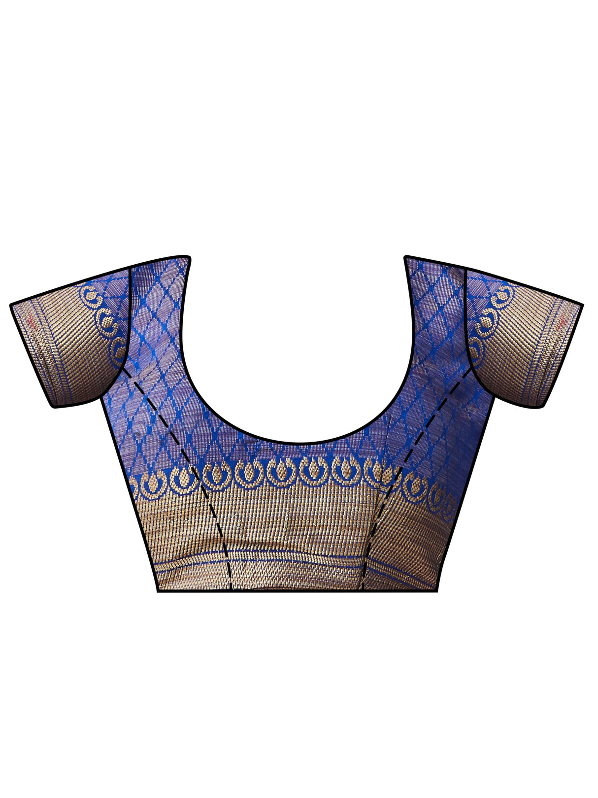 Mimosa Womens Art Silk Saree Kanjivaram Royal Blue Color