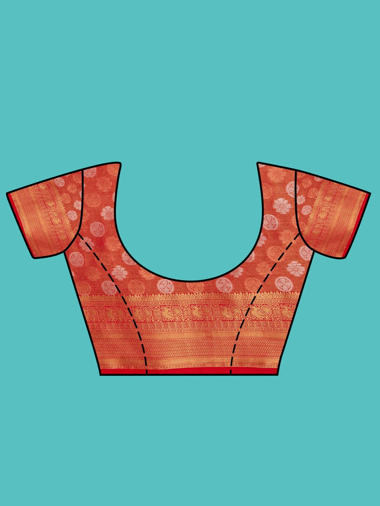 Mimosa Women's Woven Design Kanjivaram Style Art Silk Saree With Blouse Piece : SA0000410PNKFREE