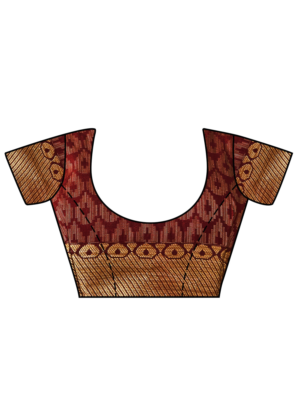 Mimosa Womens Art Silk Saree Kanjivaram Chocolate Color