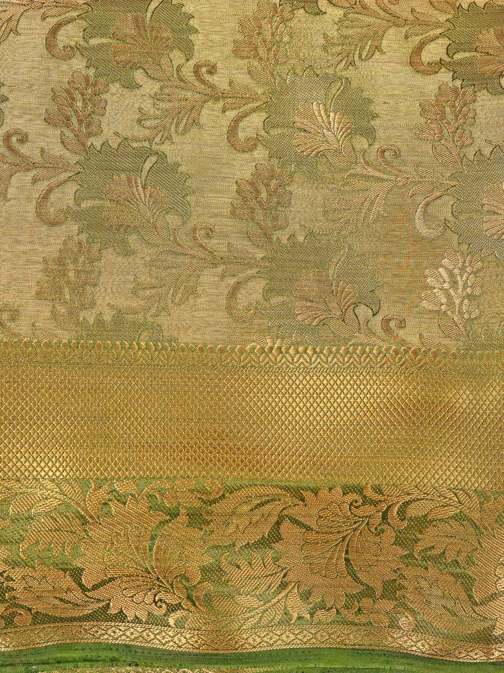 Mimosa Womens Art Silk Saree Kanjivaram Rama Color