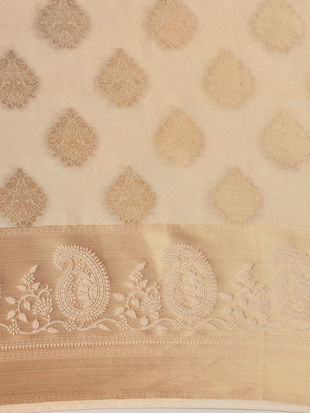 Mimosa Women's Woven Design Kanjivaram Art Silk Saree With Blouse Piece : SA00001196CRFREE