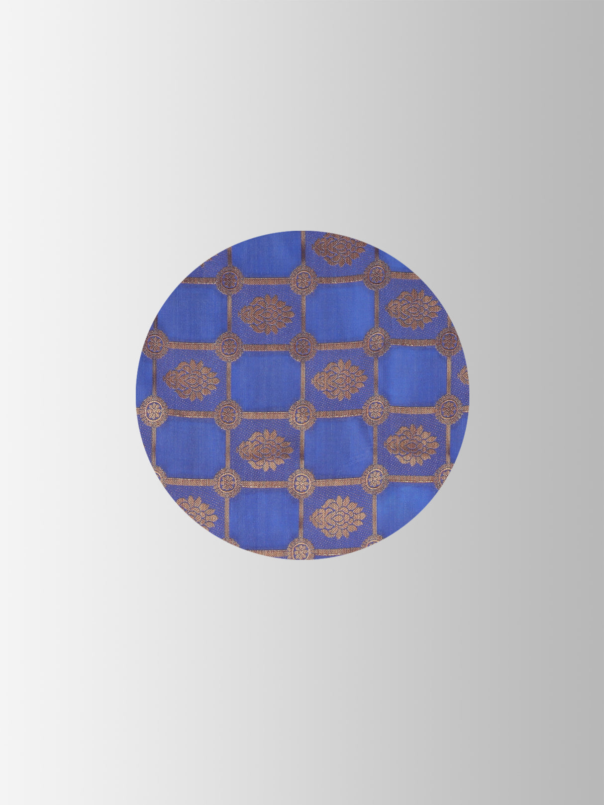 Mimosa Womens Art Silk Saree Kanjivaram Royal Blue Color