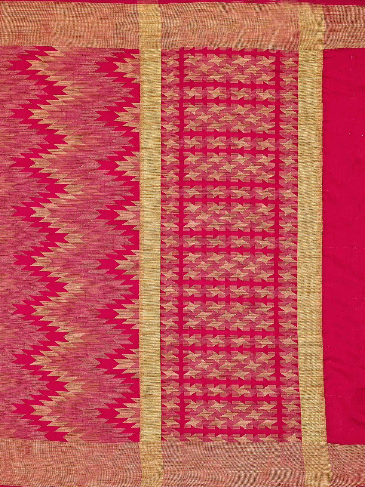 Mimosa Womens Art Silk Saree Kanjivaram Strawberry Color