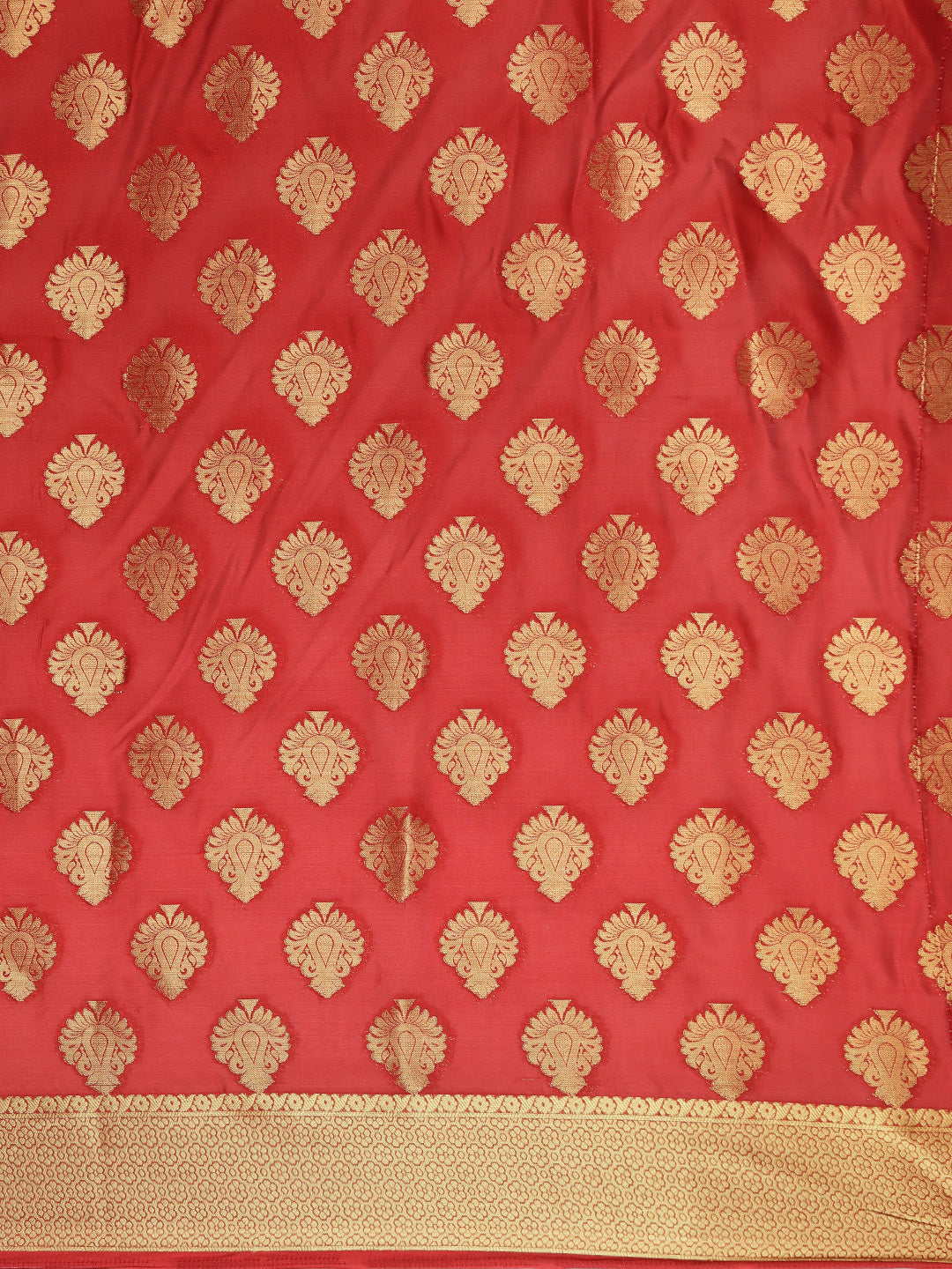 Mimosa Womens Crepe Saree Mysore Silk Gold Color