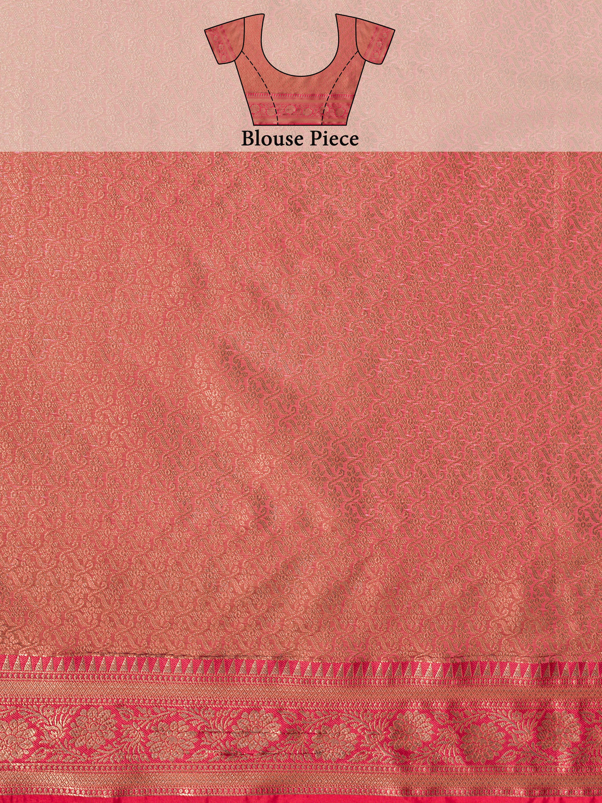 Mimosa Women's Woven Design Kanjivaram Art Silk Saree With Blouse Piece : SA00001229SFFREE