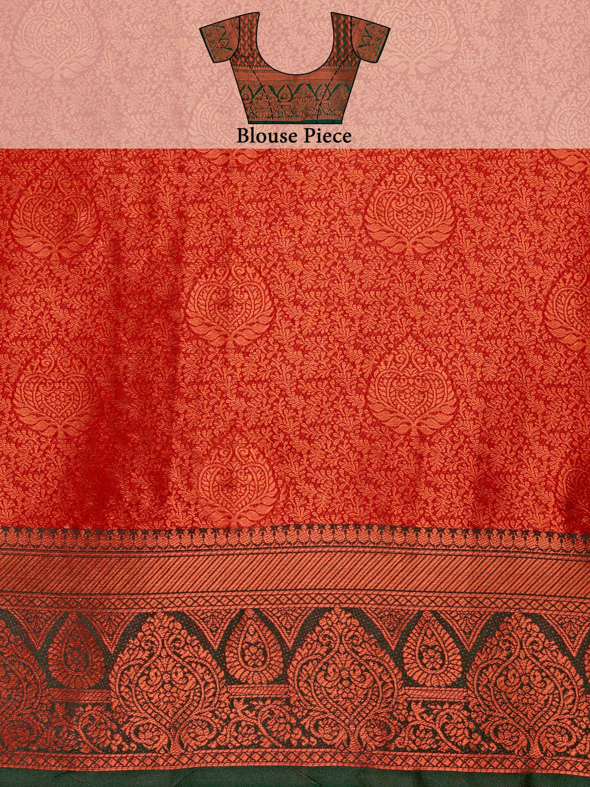 Mimosa Women's Woven Design Kanjivaram Art Silk Saree With Blouse Piece : SA0000915MR