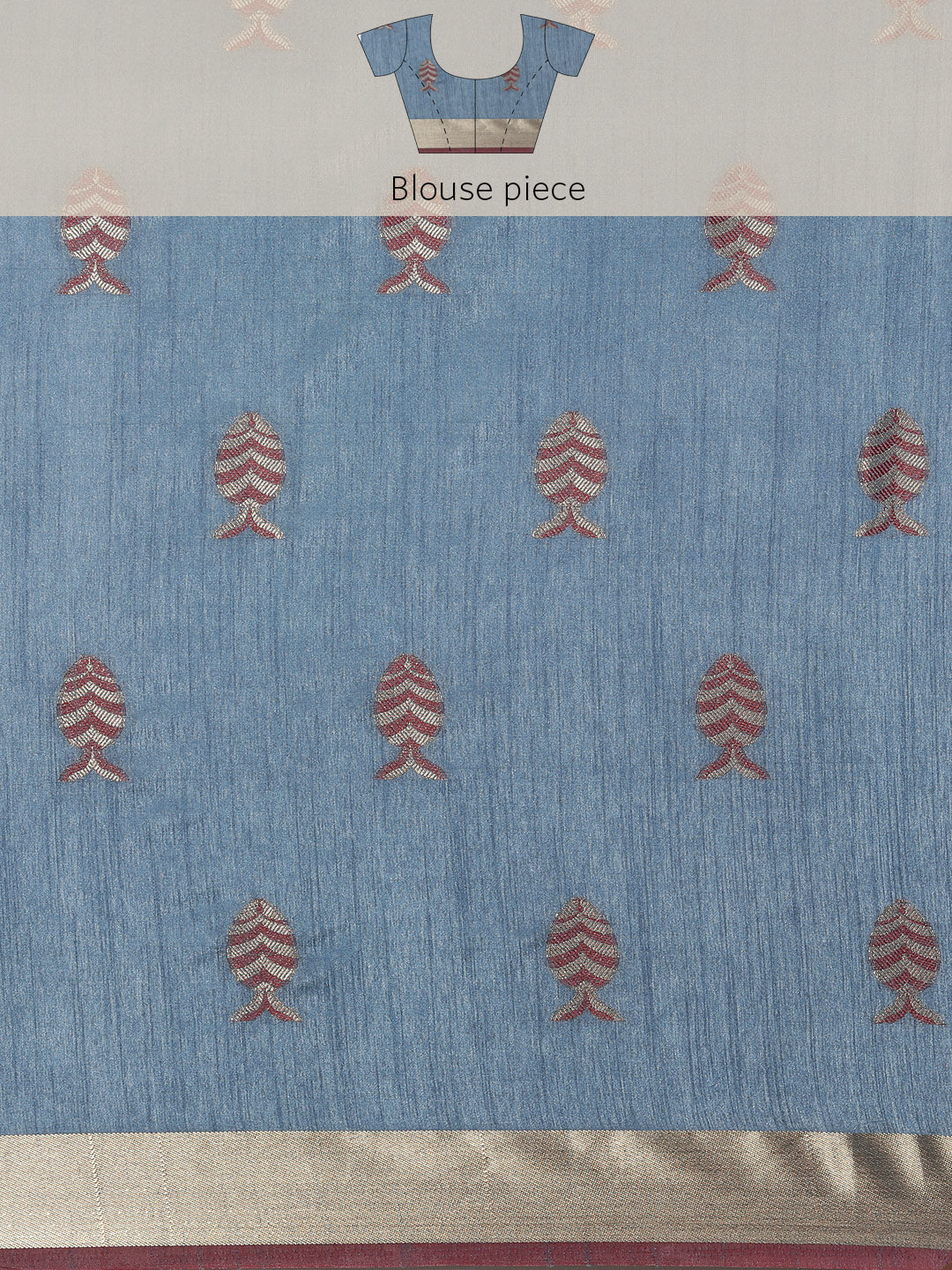 Mimosa Womens Art Silk Saree Kanjivaram style Grey Color