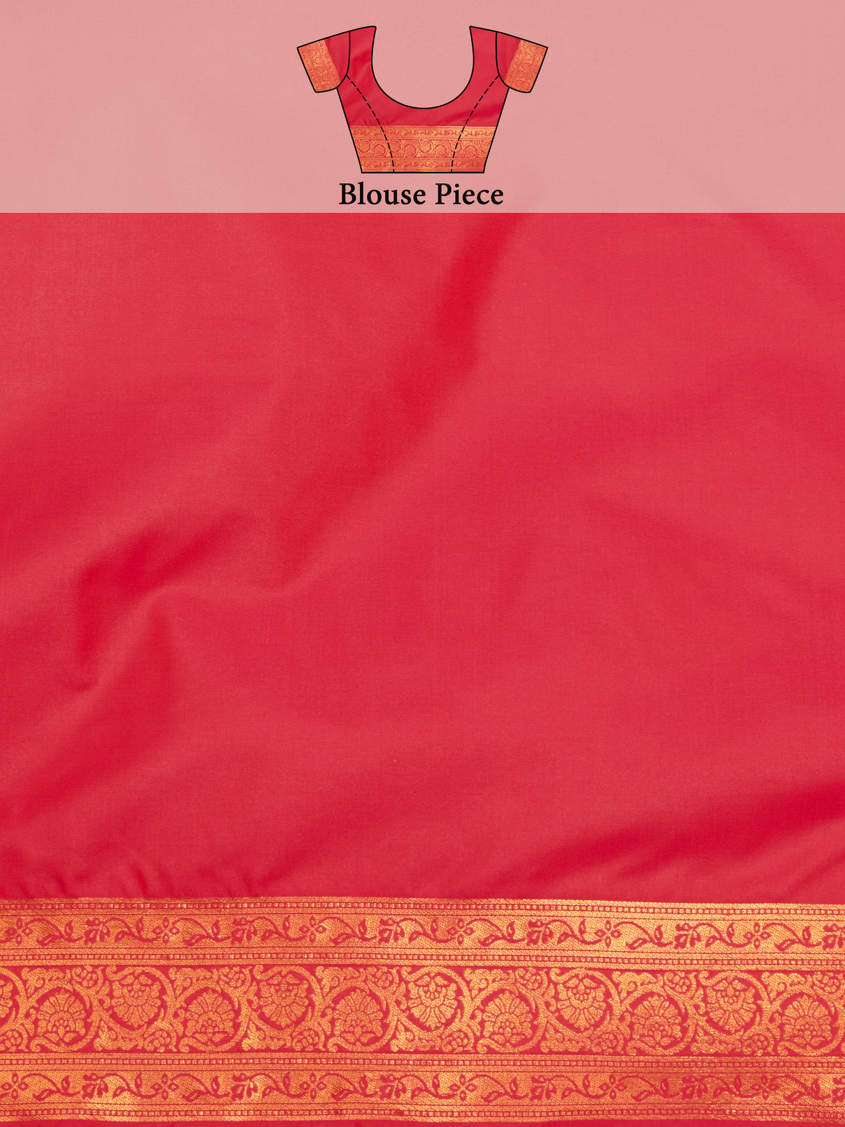 Mimosa Women's Woven Design Kanjivaram Style Art Silk Saree With Blouse Piece : SA00001384GJFREE