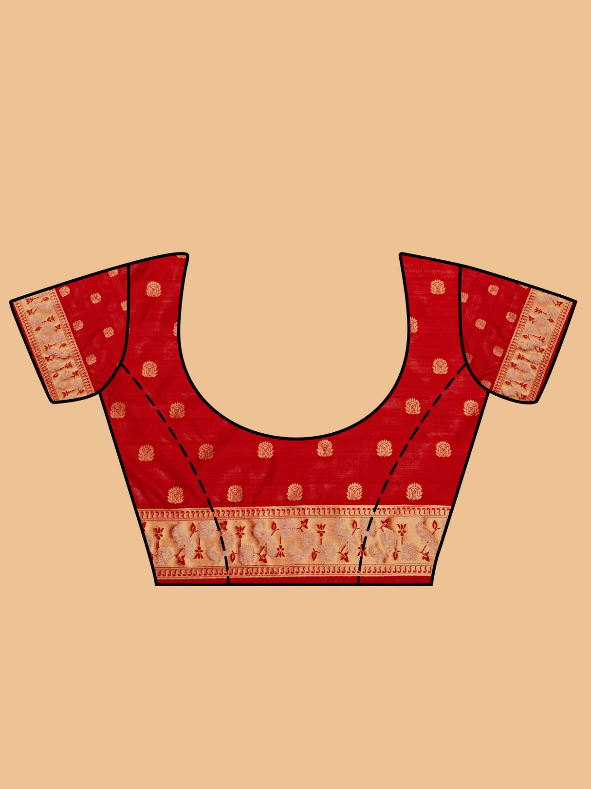 Mimosa Women's Woven Design Kanjivaram Art Silk Saree With Blouse Piece : SA00001246MRFREE