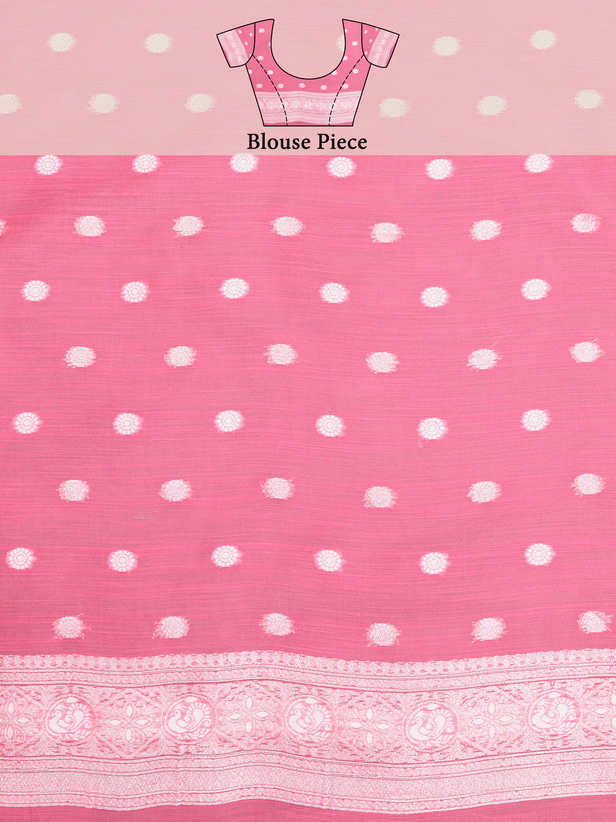 Mimosa Women's Woven Design Banarasi Style Art Silk Saree With Blouse Piece : SA00001278PNKFREE