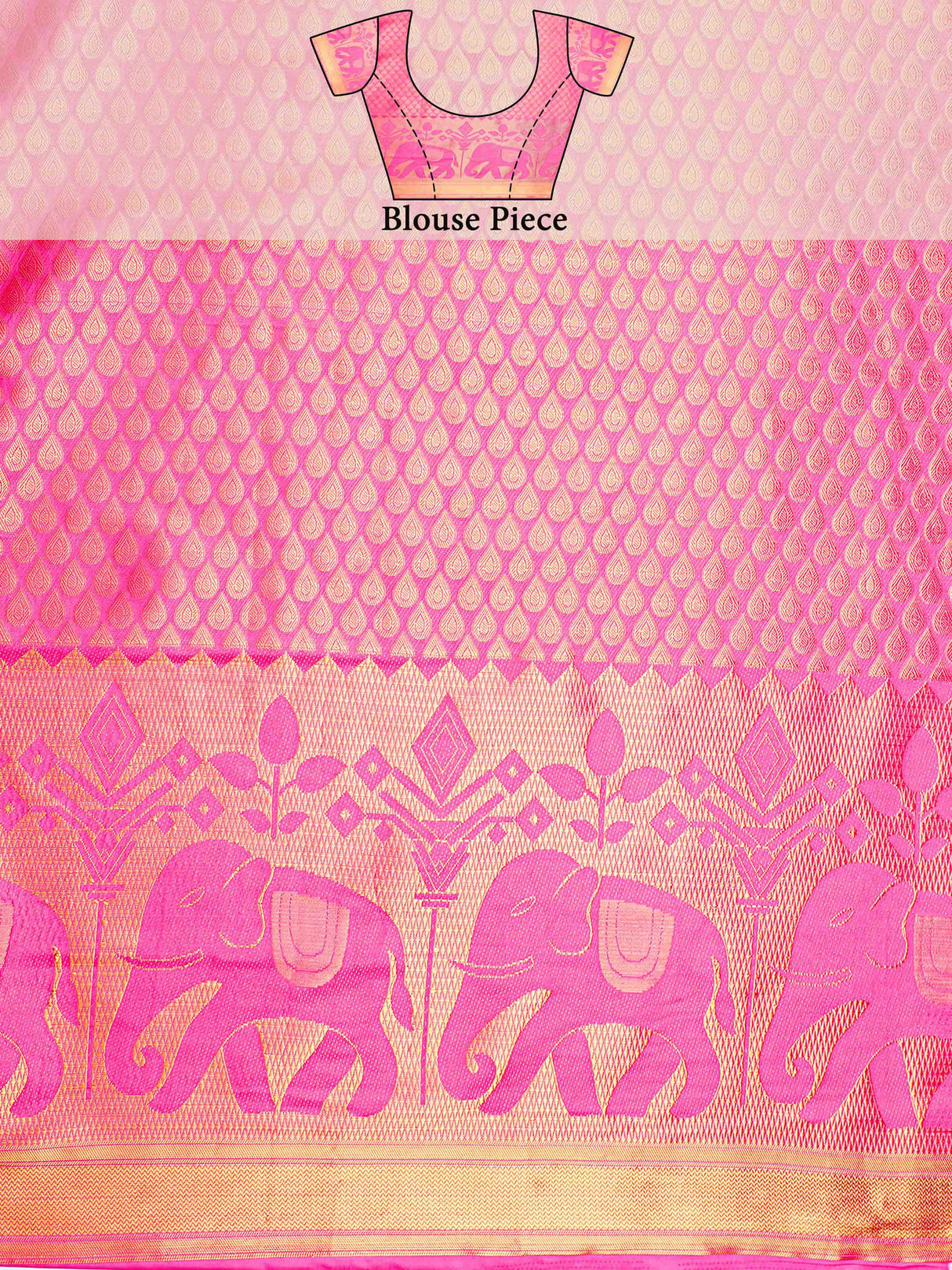 Mimosa Womens Art Silk Saree Kanjivaram Gajjari Color