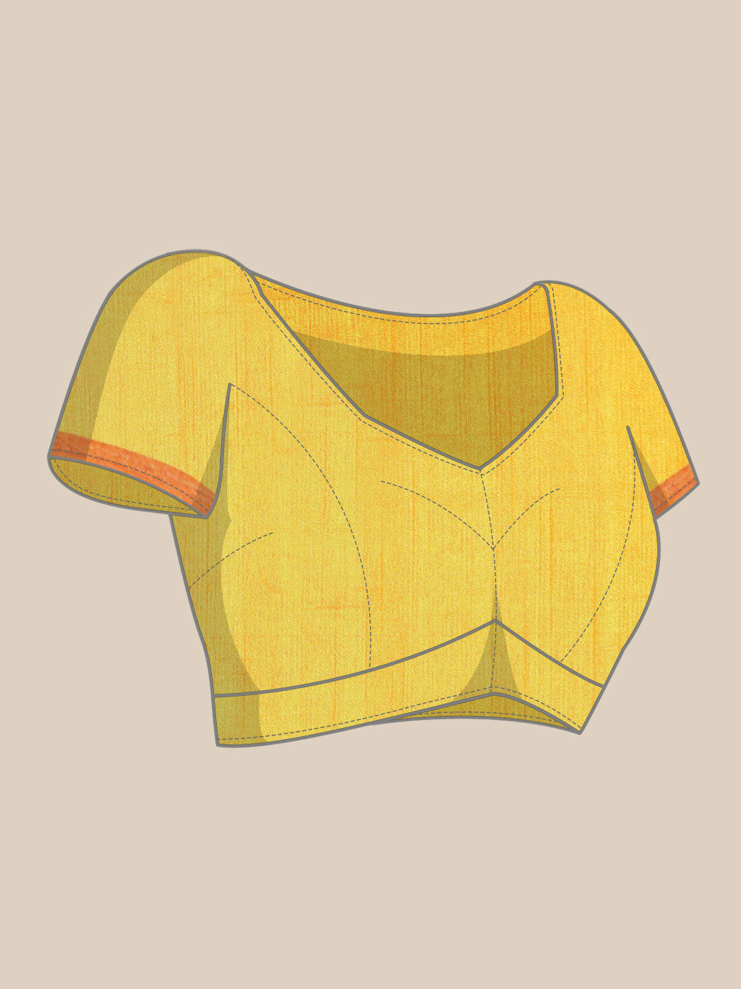 Mimosa Womens Art Silk Saree Kanjivaram Gold Color