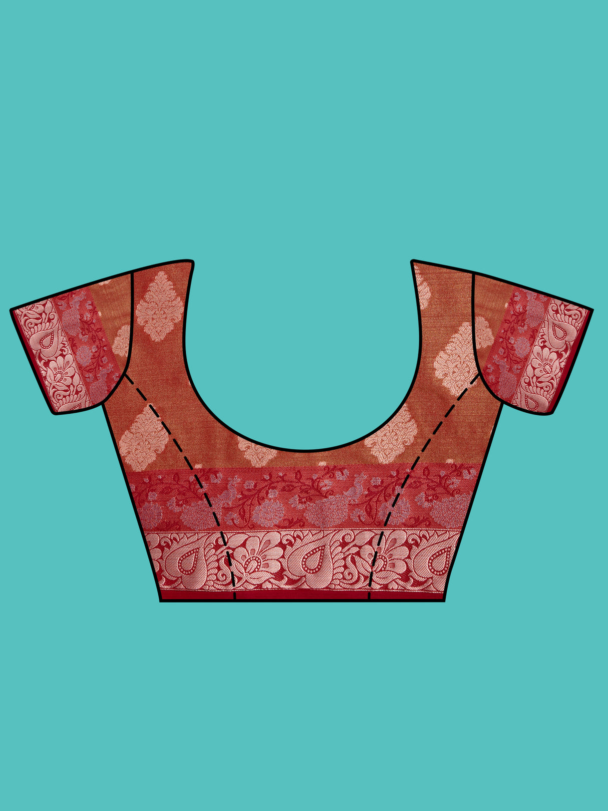 Mimosa Women's Woven Design Kanjivaram Style Art Silk Saree With Blouse Piece : SA0000393PCFREE