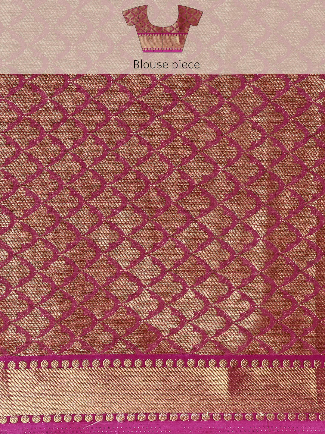 Mimosa Womens Art Silk Saree Kanjivaram Mejanta Color