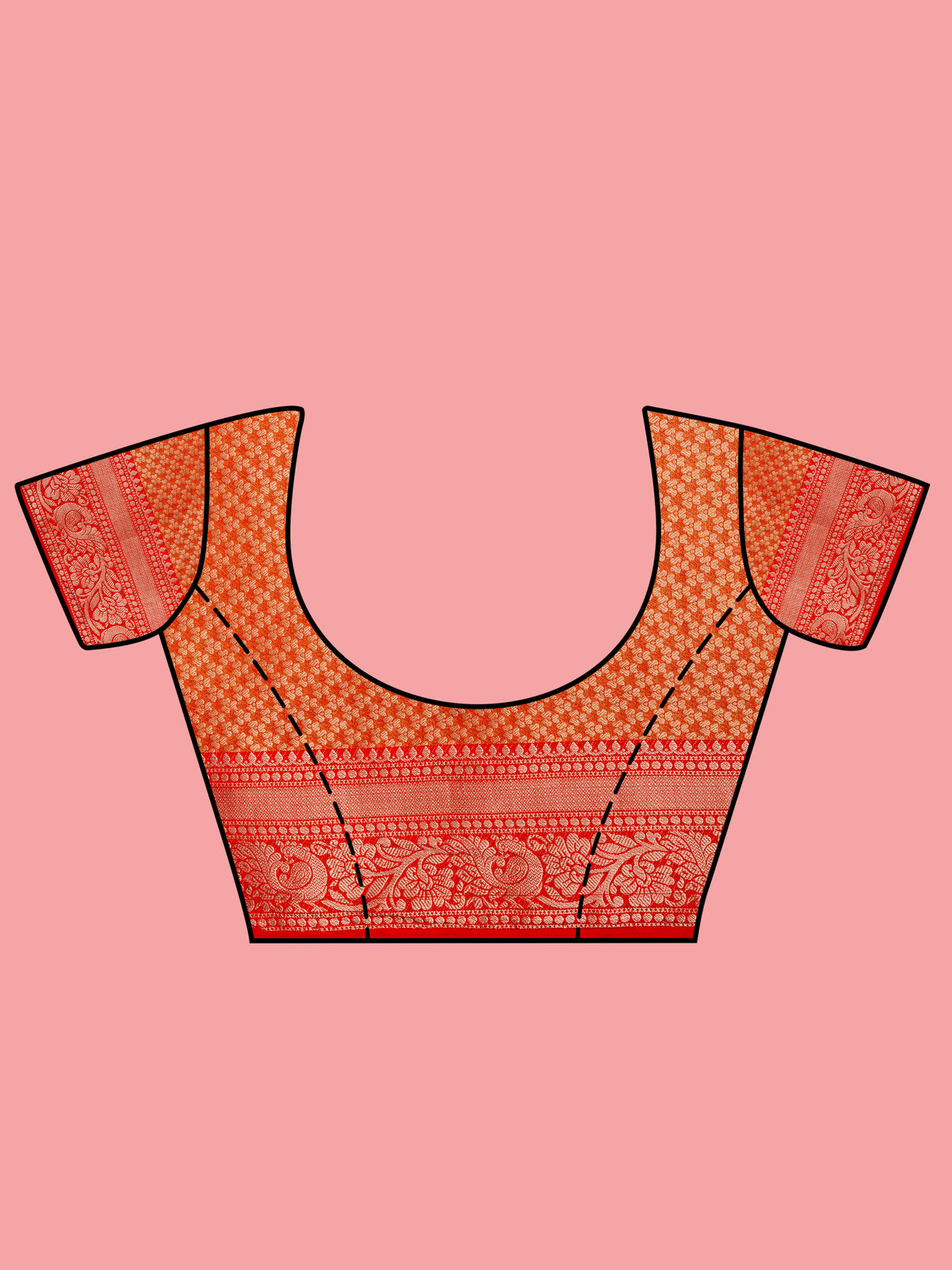 Mimosa Women's Woven Design Kanjivaram Style Art Silk Saree With Blouse Piece : SA0000394CKFREE