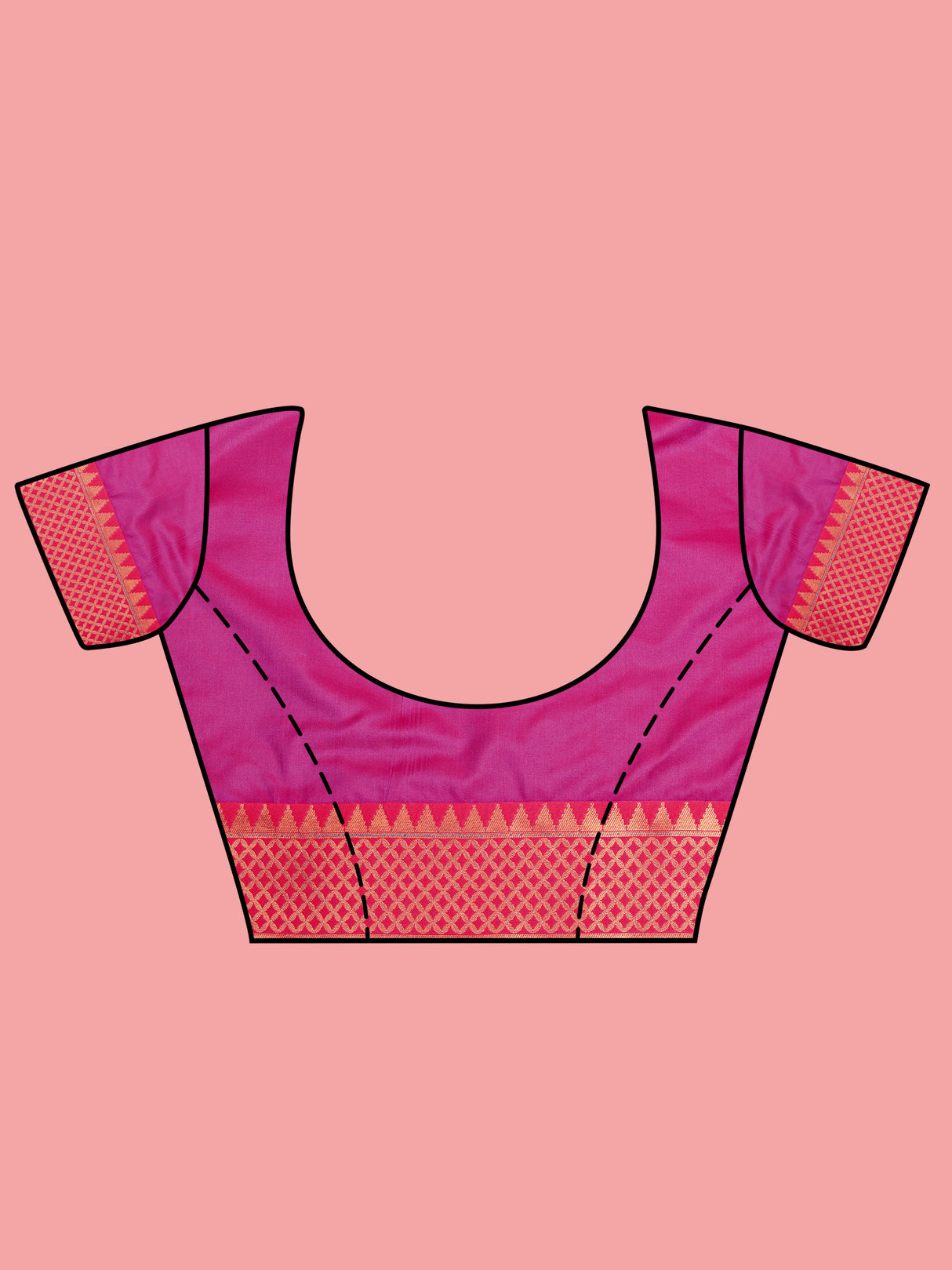 Mimosa Women's Woven Design Kanjivaram Style Art Silk Saree With Blouse Piece : SA00001387BLUFREE